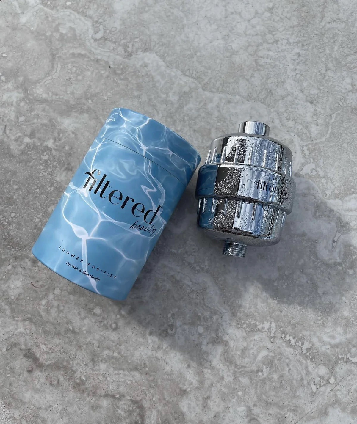 Filtered beauty shower filter - Silver